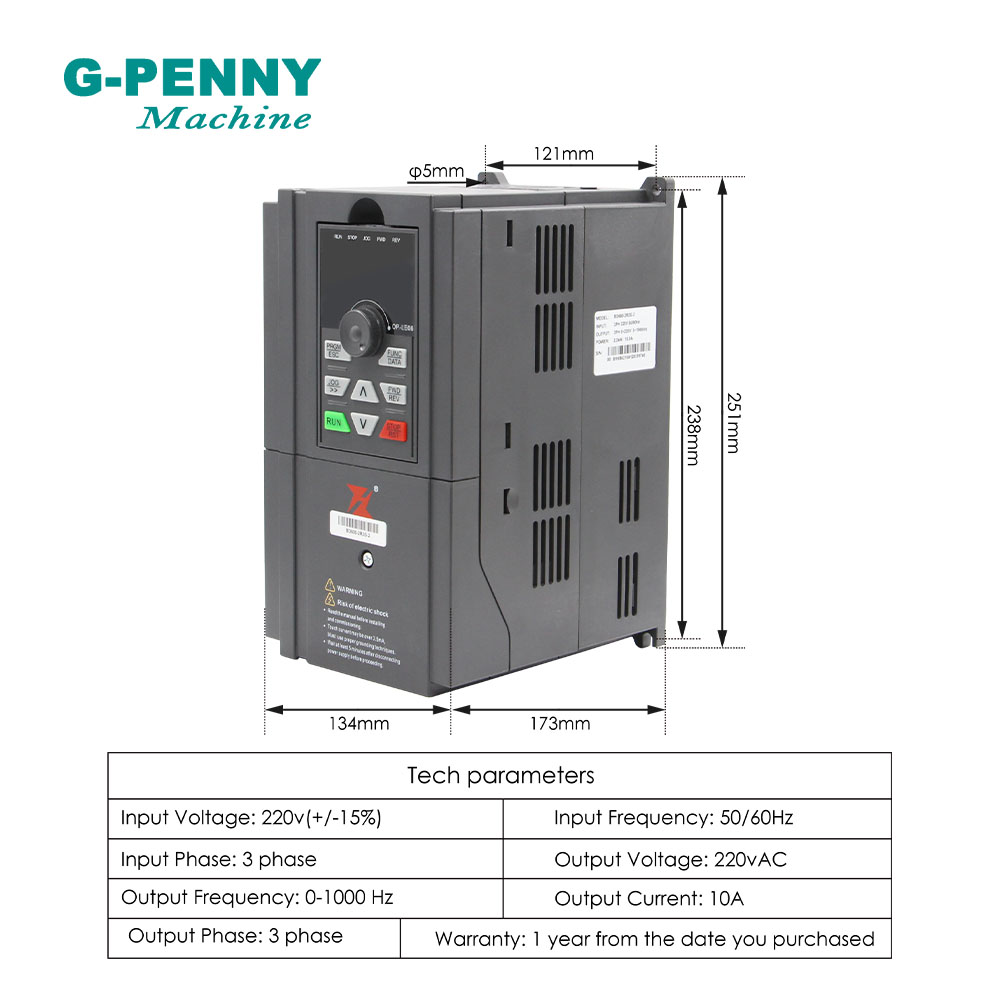 2,2 kW ER20 D80 Metallspindel, – 2.2Kw Water Cooled Spindle Kit Vfd Bewertung und Preis